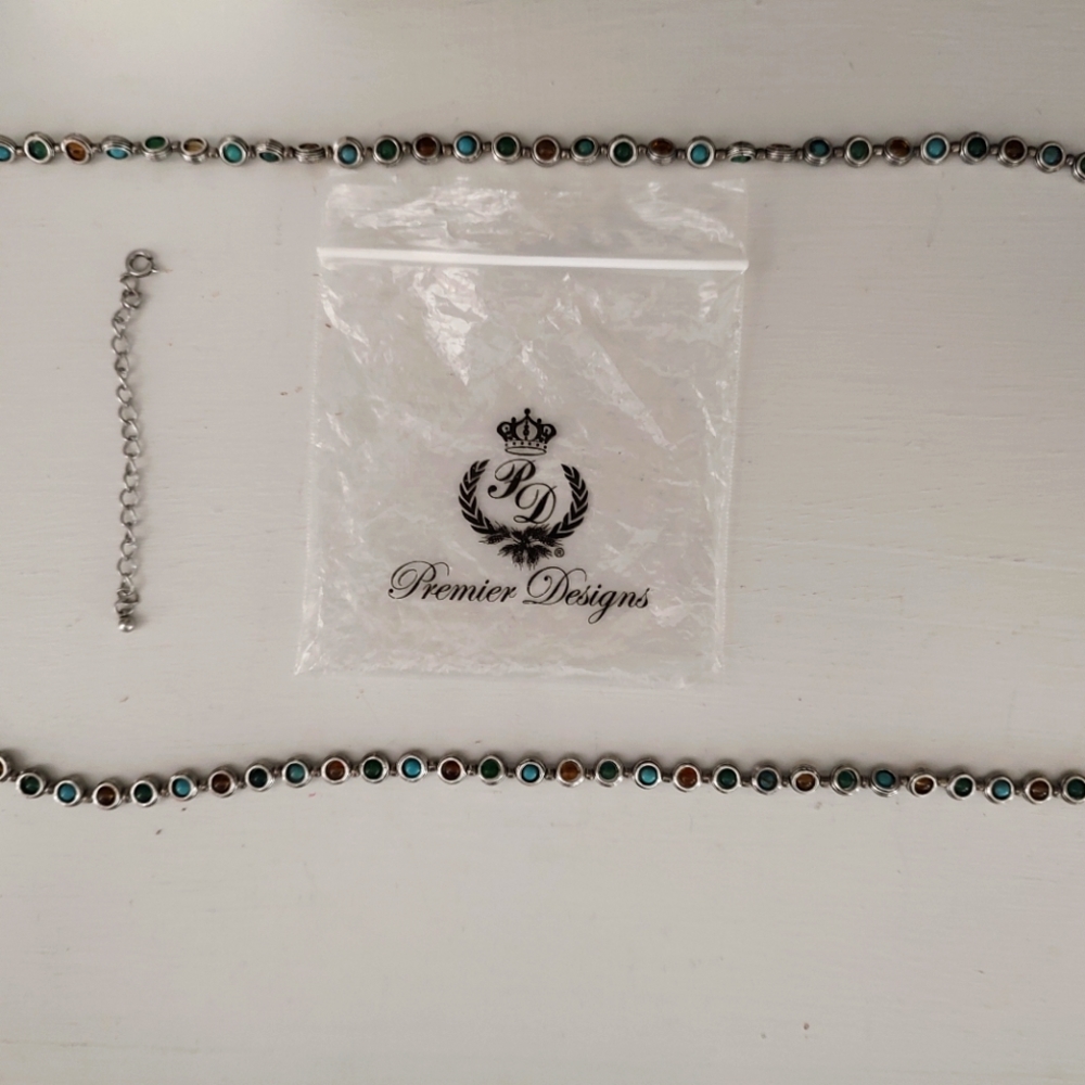 Multicolor gemstone necklace